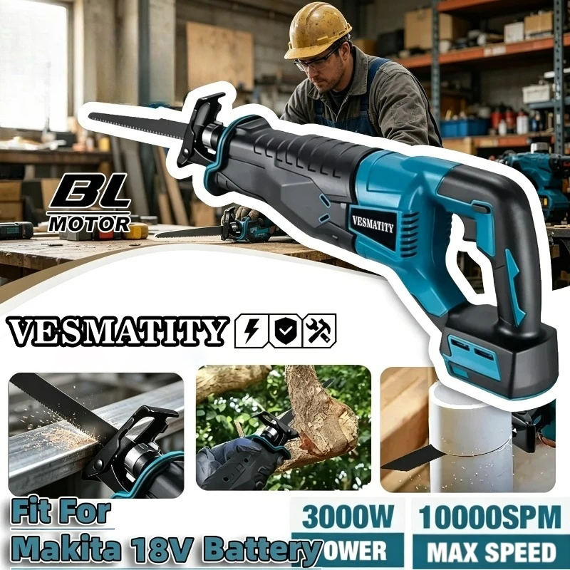Pole Saw Cordless - Bezszczotkowa, akumulatorowa piła szablasta, przenośne narzędzie