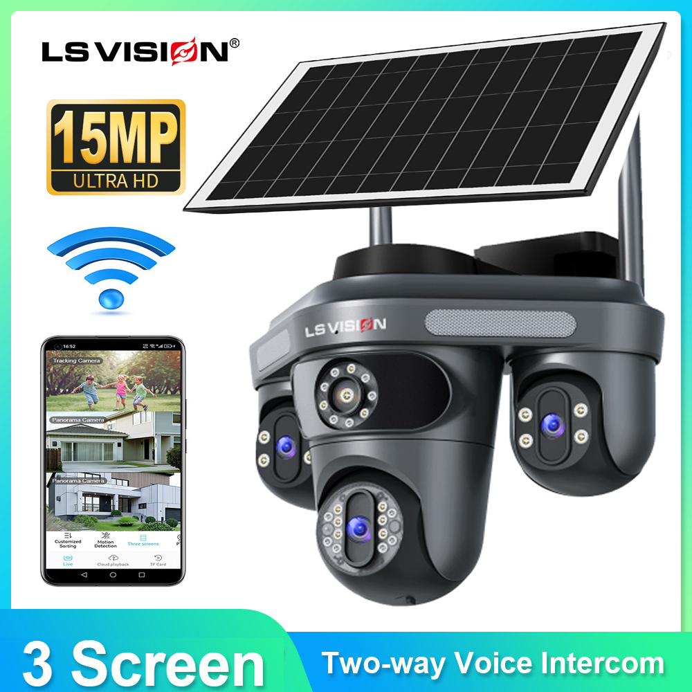 Outdoor Power Monitor - Kamera bezpieczeństwa solarna LS VISION z