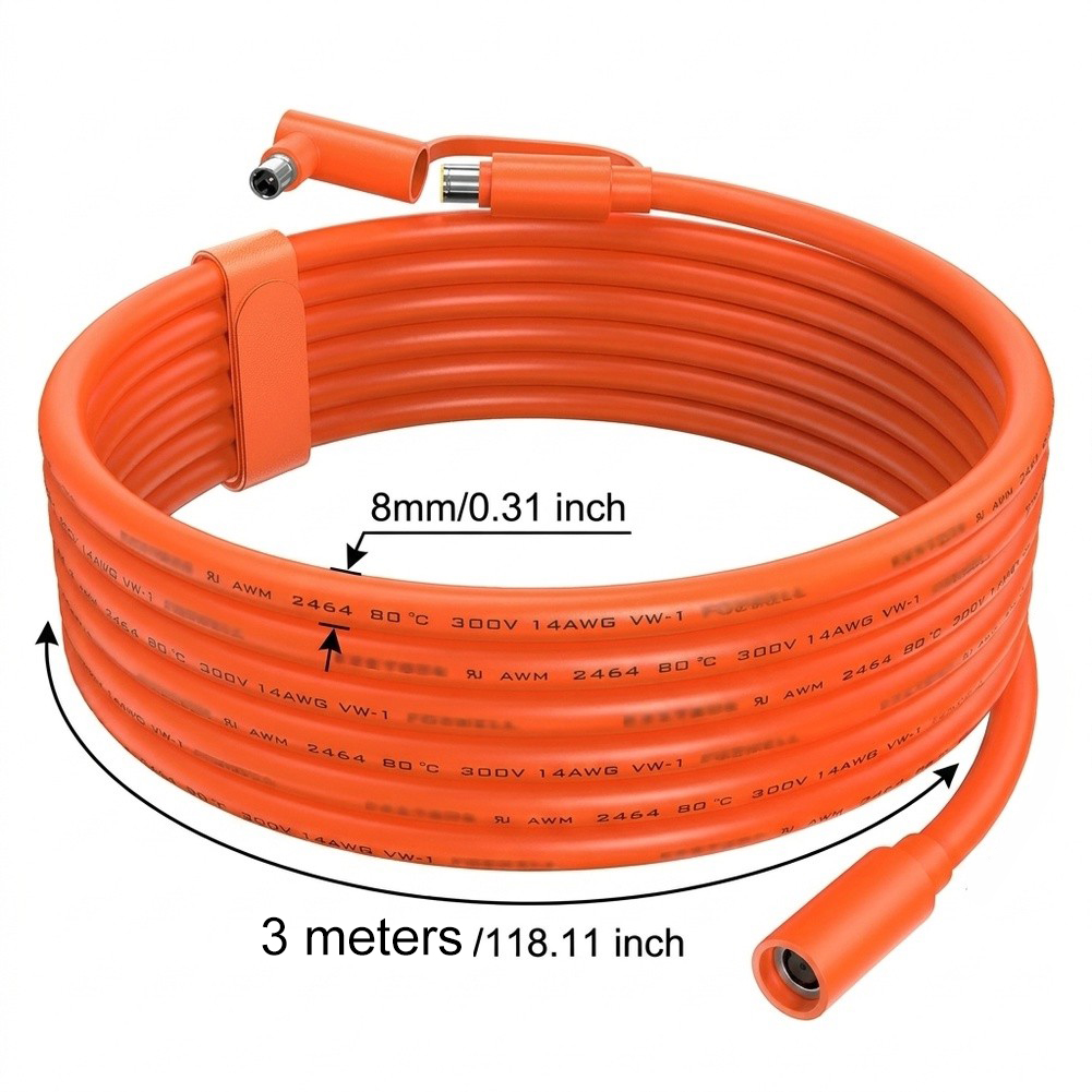 Power Outdoor Jackery - Przedłużacz solarny 10FT 14AWG z adapterem