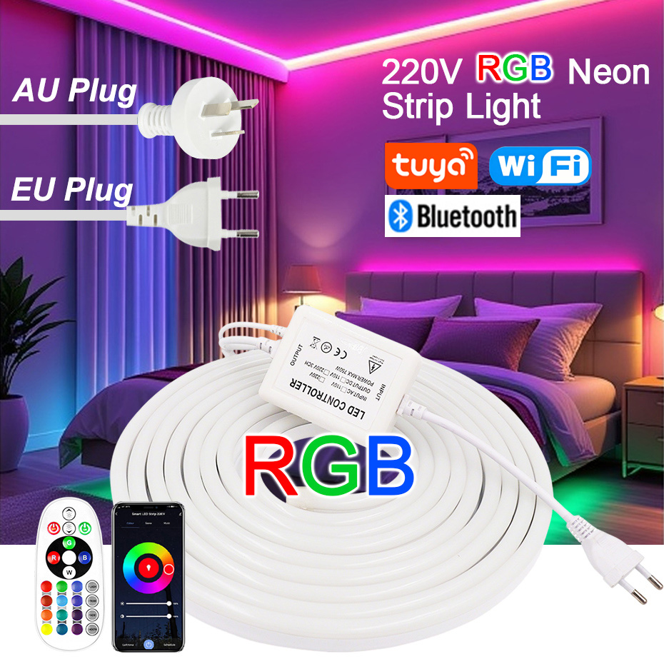 Outdoor Power Outlet Wifi - Taśma LED Neon RGB 220V z