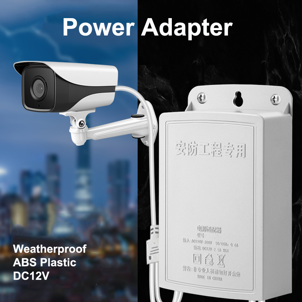 Outdoor Power Adapter - DC 12V 2,5A Zewnętrzna wodoodporna kamera