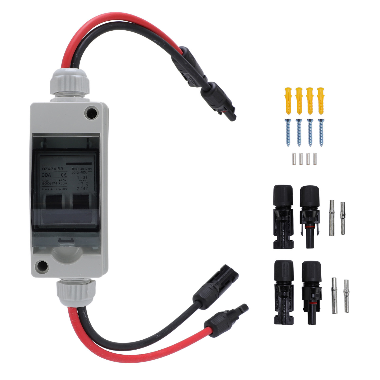 Outdoor Power Disconnect - Wyłącznik paneli słonecznych 30A DC AC,