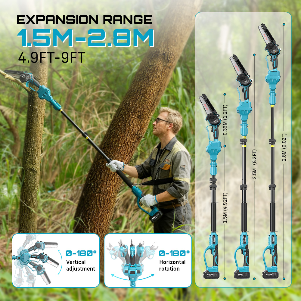 SEESII Bezszczotkowe, akumulat – Pole Saw Cordless recenzja i cena